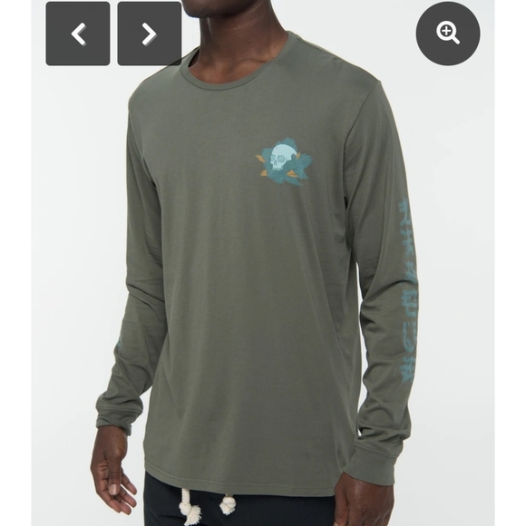 PARALLEL X LEAGUE AXEL LONG SLEEVE SKULL ARMY CREWNECK MENS SHIRT NEW WITH TAGS - Picture 5 of 16